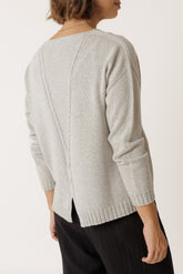 PLUNGE-NECK SWEATER