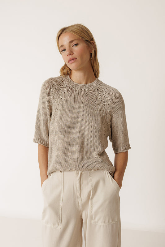 RIBBON-STITCH SWEATER 1