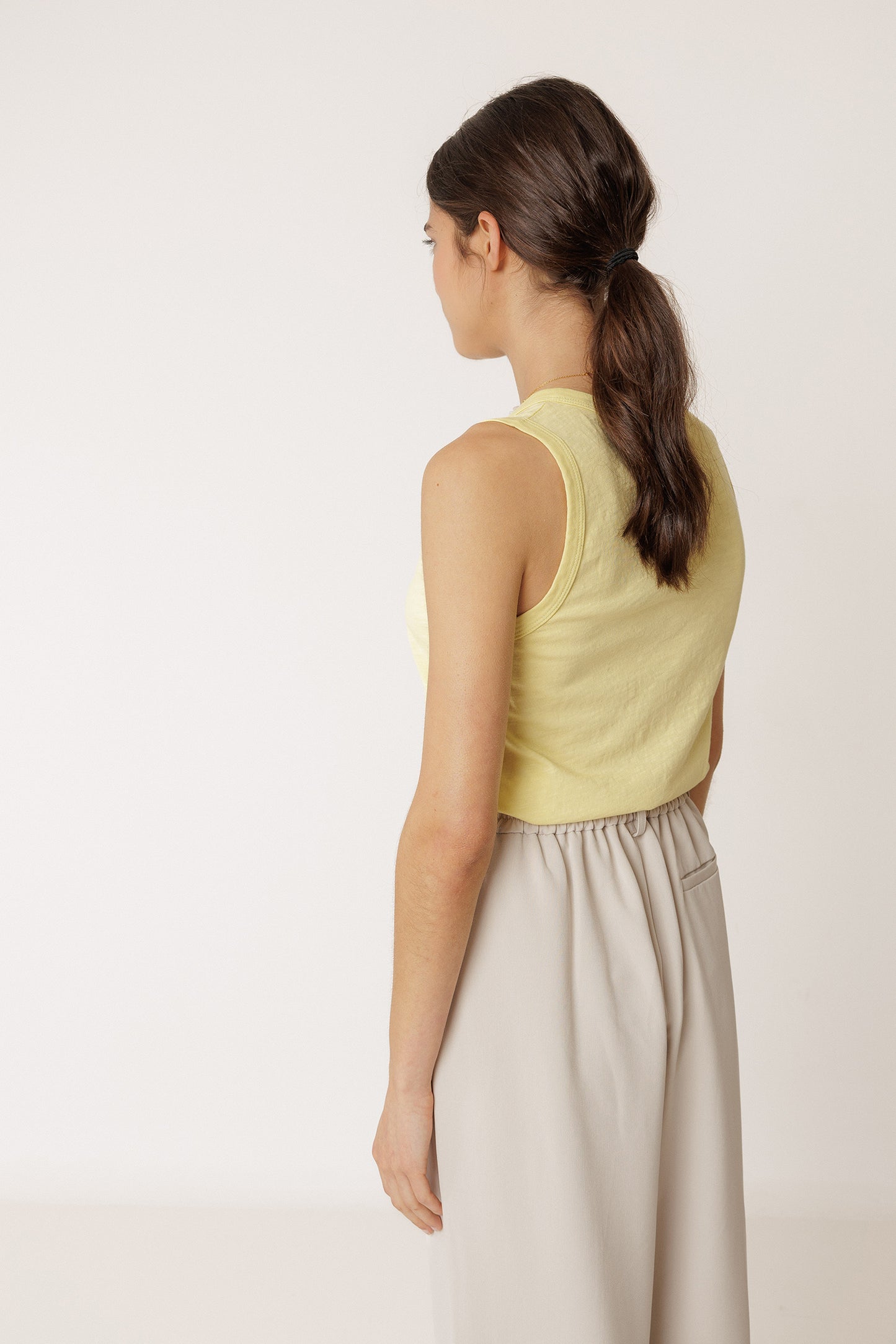 STRAPPY SLUB TEE