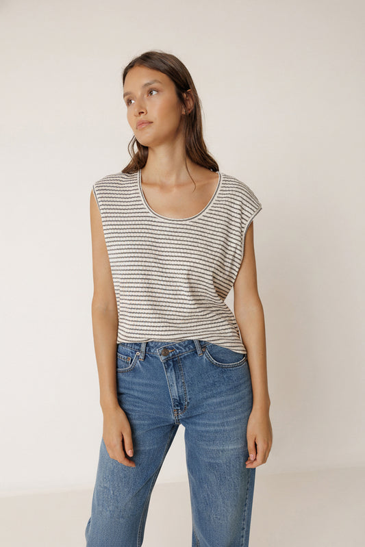 BOXY STRIPED TEE 1