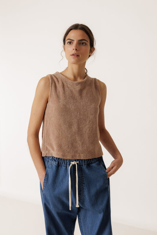 TERRYCLOTH CROP TOP 1
