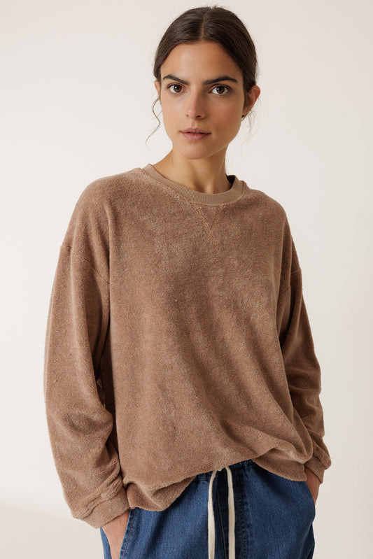 LARA TERRYCLOTH SWEATSHIRT 1