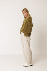 LARA TERRYCLOTH SWEATSHIRT