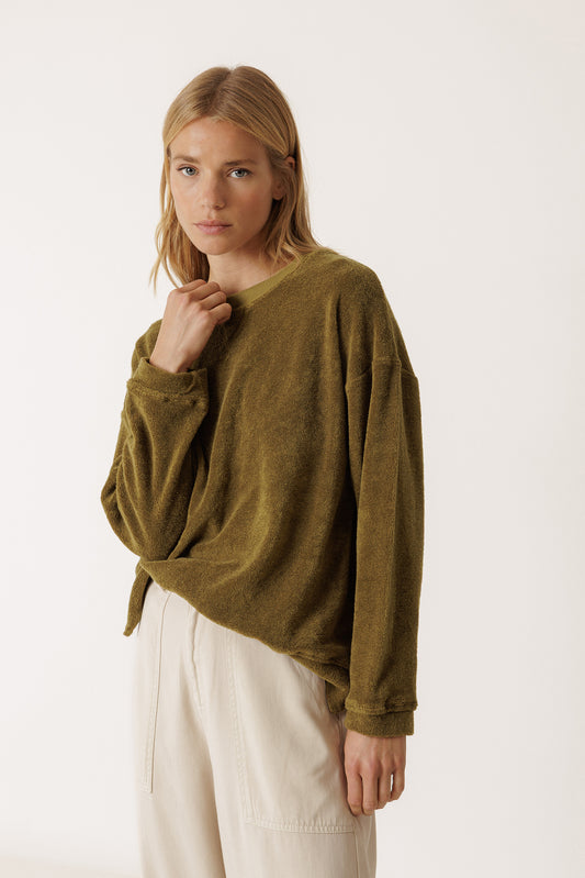 LARA TERRYCLOTH SWEATSHIRT 3