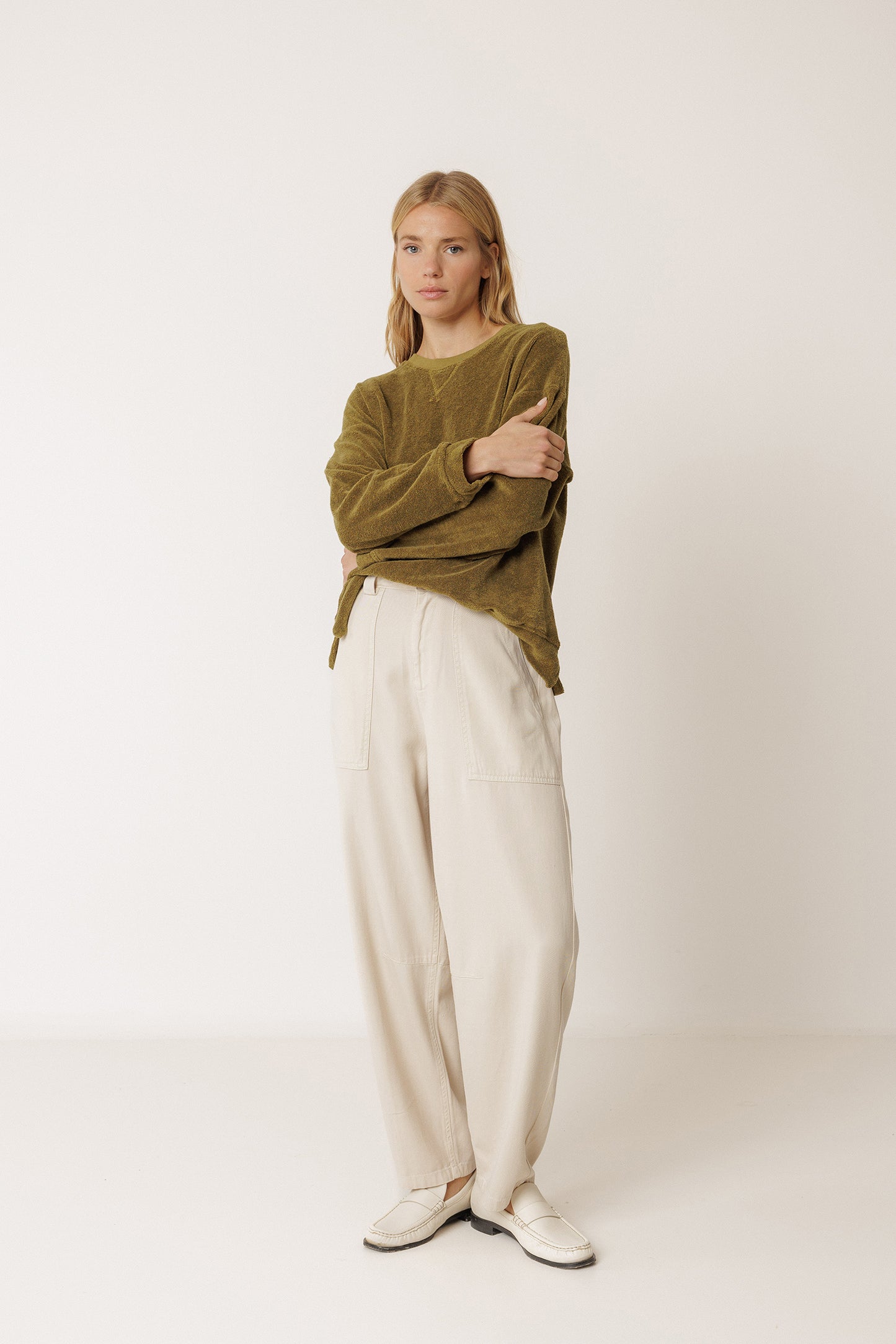 LARA TERRYCLOTH SWEATSHIRT