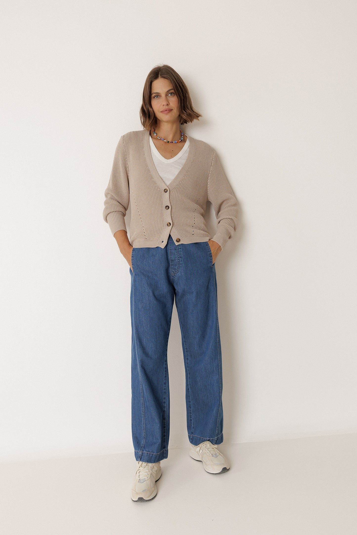 HALF-CARDIGAN JACKET