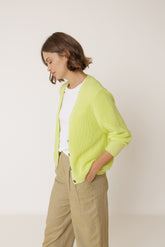 HALF-CARDIGAN JACKET