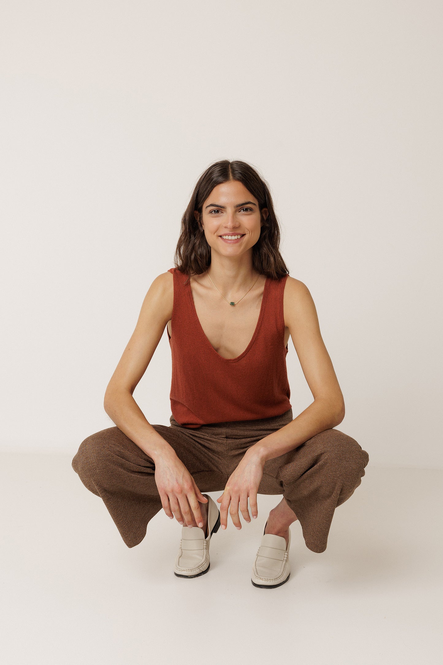 KNIT GARMENT-DYED TOP