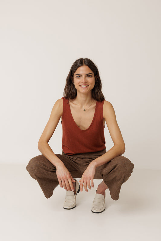 KNIT GARMENT-DYED TOP 1