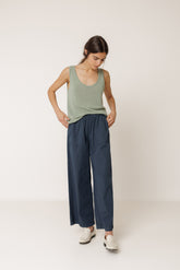 KNIT GARMENT-DYED TOP