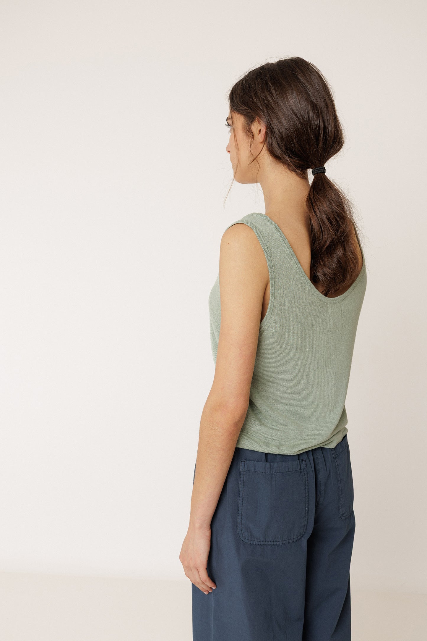 KNIT GARMENT-DYED TOP