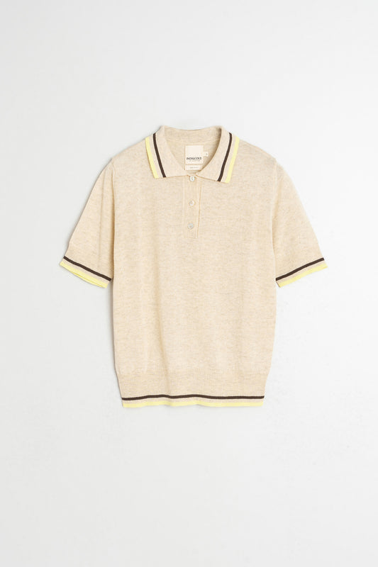 CONTRAST-STRIPE KNIT POLO 6