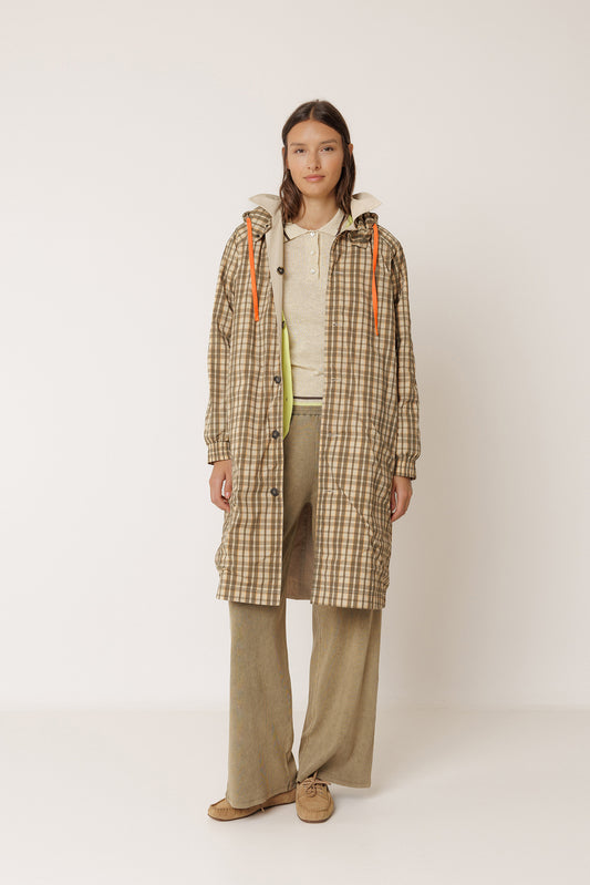 REVERSIBLE CHECKERED RAINCOAT 2