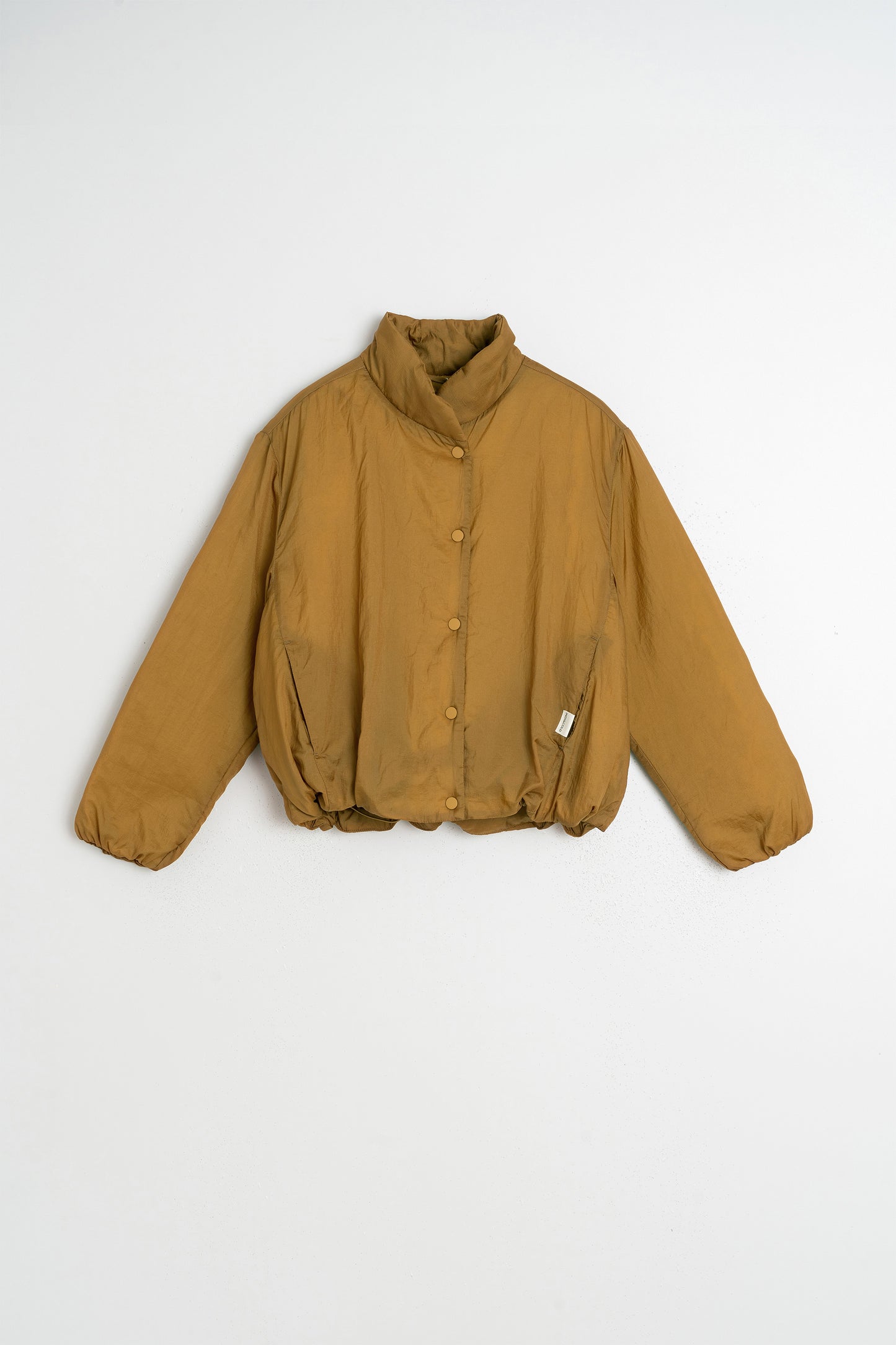 QUILTED SNAP-BUTTON COAT