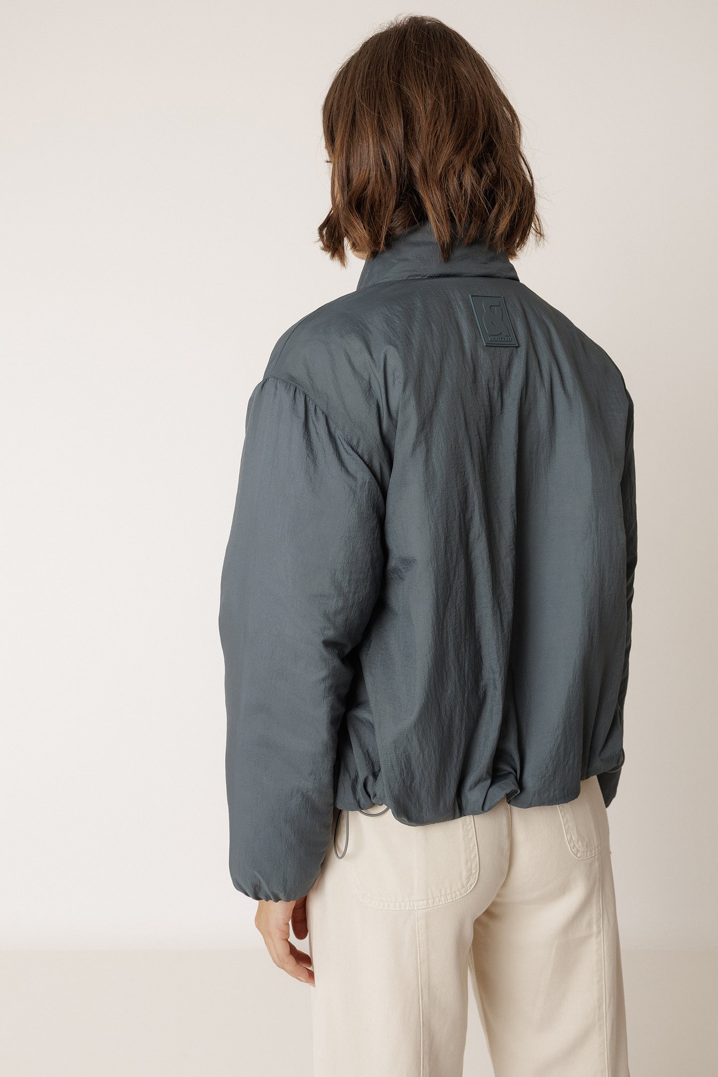 QUILTED SNAP-BUTTON COAT