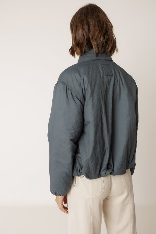 QUILTED SNAP-BUTTON COAT 2