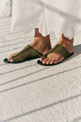 SUEDE LEATHER SANDALS