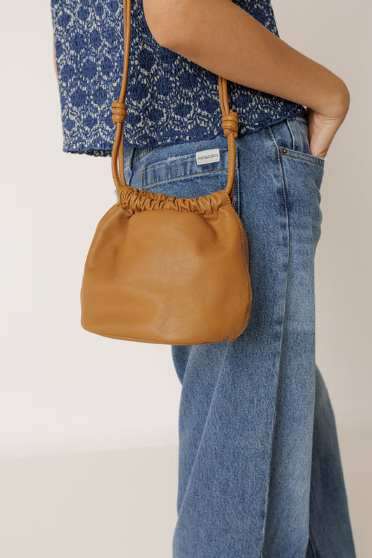 RUCHED LEATHER BAG 3