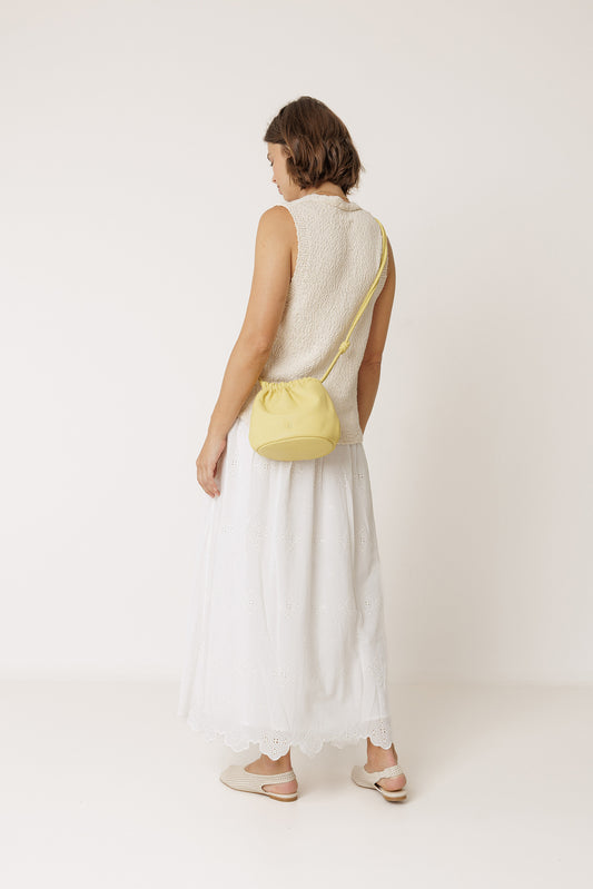 RUCHED LEATHER BAG 3