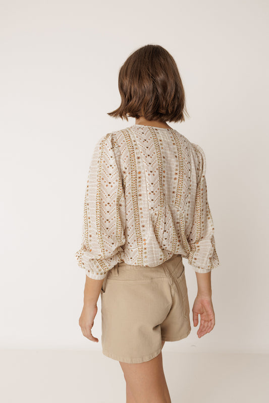 HEMSTITCH-DETAILS BLOUSE 4