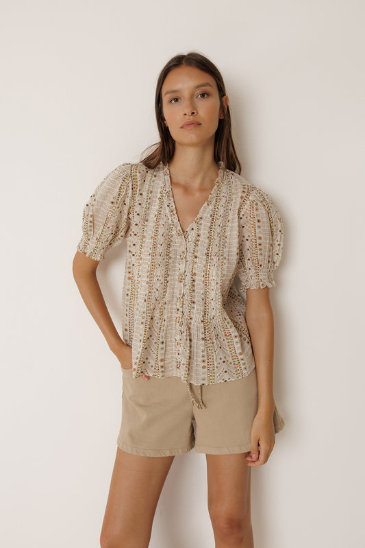 MICRO-RUFFLE SHIRT 1