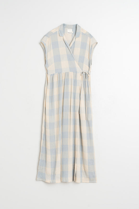 CROSSOVER GINGHAM DRESS 5