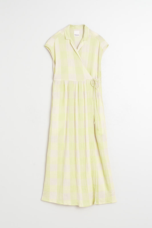 CROSSOVER GINGHAM DRESS 4