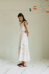 EMBROIDERED-DETAIL DRESS