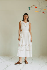 EMBROIDERED-DETAIL DRESS