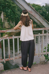 SATIN BALLOON PANTS