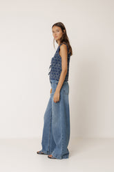 ELASTIC VEST WITH TIE