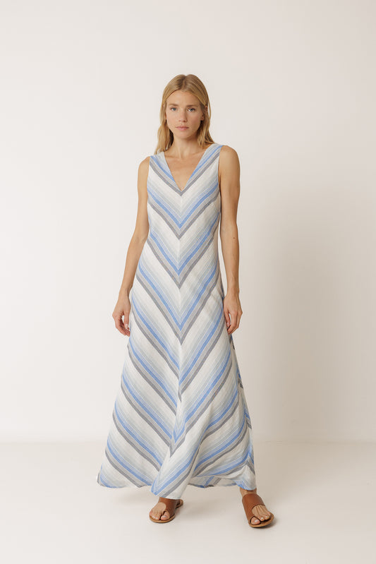 STRIPED MAXI DRESS 4