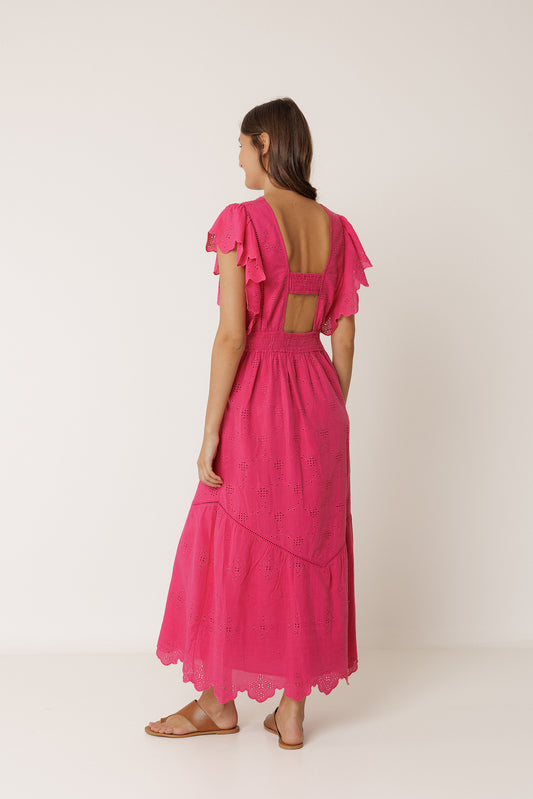 SCHIFFLI EMBROIDERY MAXI DRESS 3