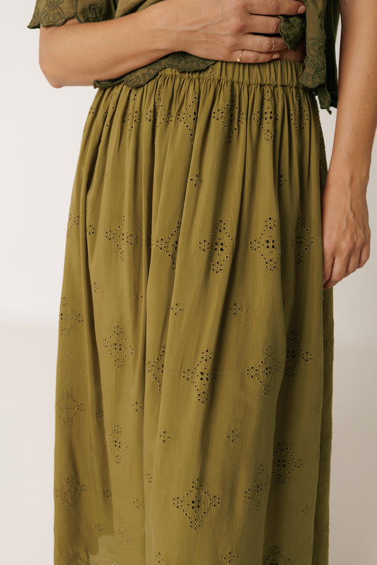 [CL] EMBROIDERED MIDI SKIRT 2