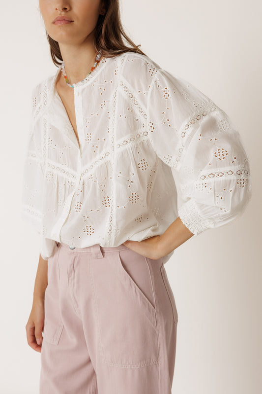 SHIRT WITH SCHIFFLI EMBROIDERY 1