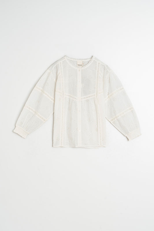 SHIRT WITH SCHIFFLI EMBROIDERY 5