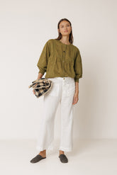 SHIRT WITH SCHIFFLI EMBROIDERY