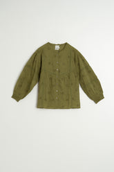 SHIRT WITH SCHIFFLI EMBROIDERY