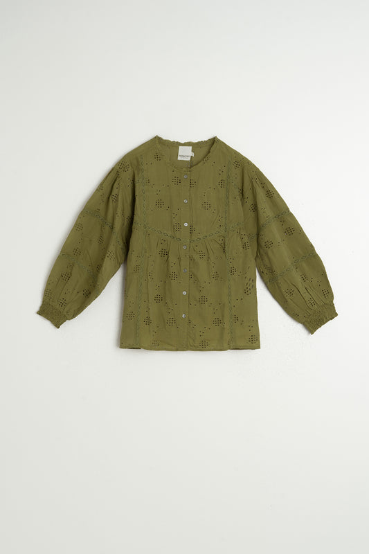 SHIRT WITH SCHIFFLI EMBROIDERY 6