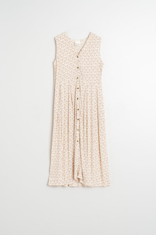 MULTIPOSITION BLOCK-PRINT DRESS 6