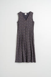 MULTIPOSITION BLOCK-PRINT DRESS