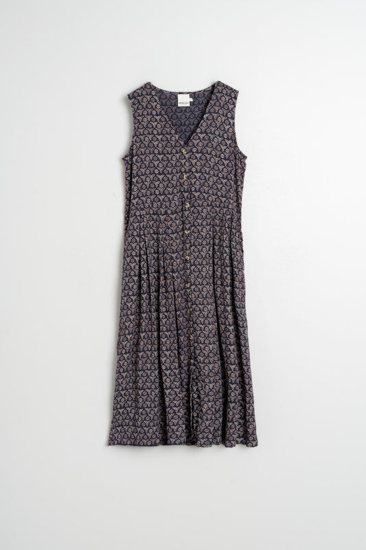 MULTIPOSITION BLOCK-PRINT DRESS 5