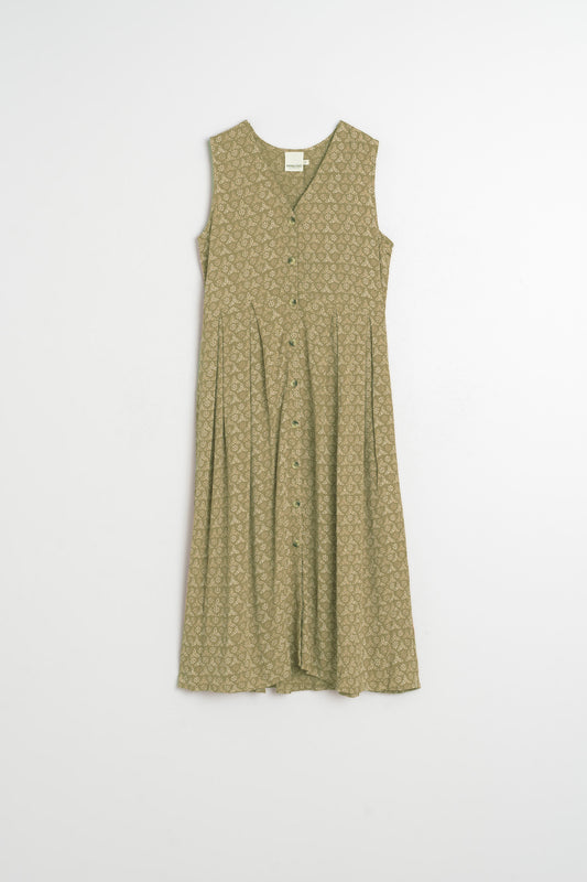 MULTIPOSITION BLOCK-PRINT DRESS 6