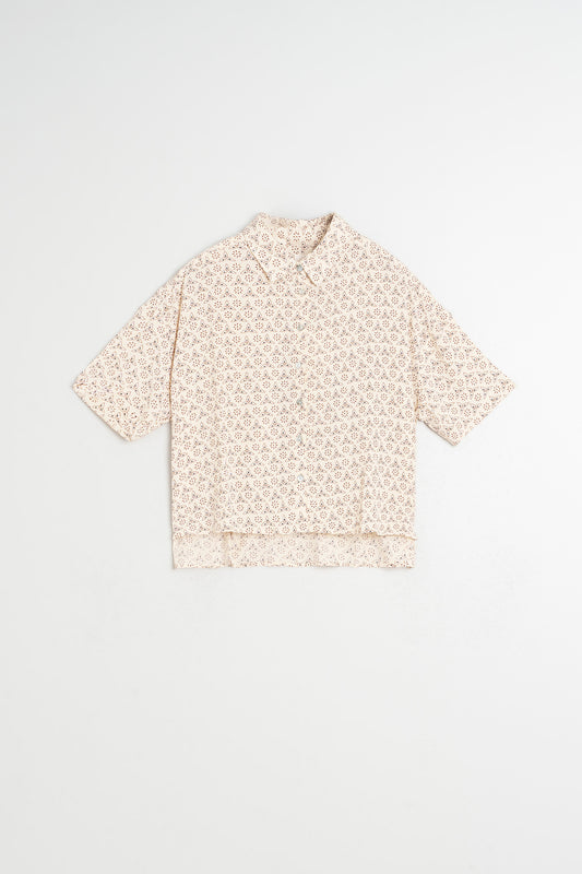 OVERSIZE BLOCK-PRINT SHIRT 4