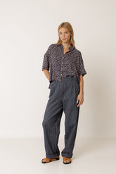 OVERSIZE BLOCK-PRINT SHIRT