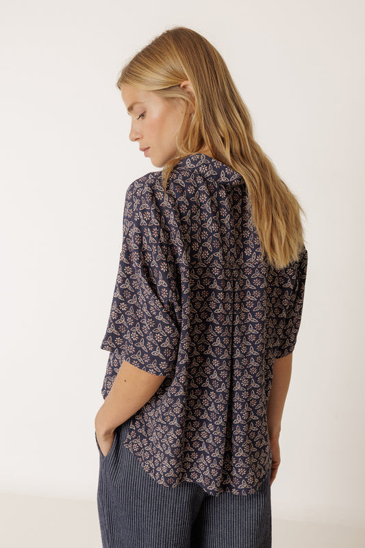 OVERSIZE BLOCK-PRINT SHIRT 3