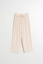 FLOWY BLOCK-PRINT PANT