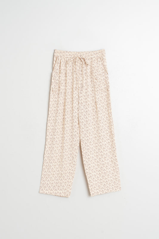 FLOWY BLOCK-PRINT PANT 6