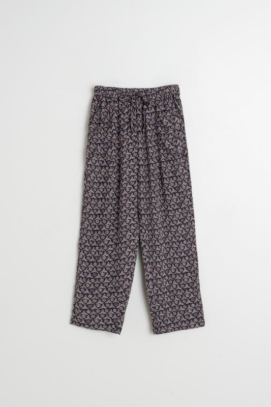 FLOWY BLOCK-PRINT PANT 6