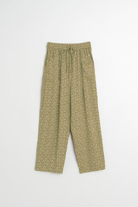 FLOWY BLOCK-PRINT PANT 6
